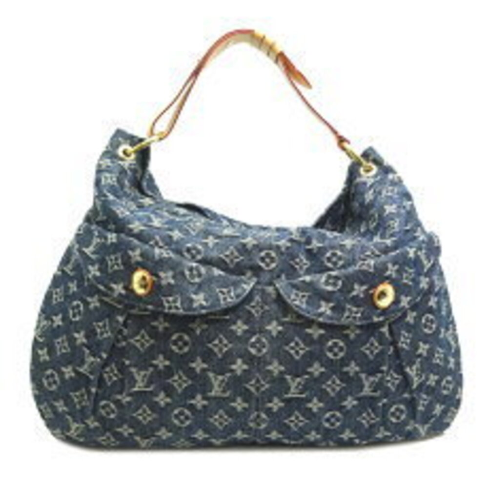 Louis Vuitton Daily Shoulder Bag Monogram Denim Blue